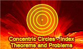 Concentric Circles Theorems and Problems.