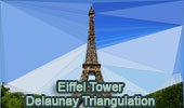 Eiffel Tower and Delaunay Triangulation Art, iPad Apps: Trimaginator