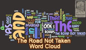 The Road Not Taken by Robert Frost, Word Cloud