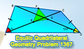 Equilic Quadrilateral, Problema de Geometría 1367