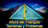 Altura del Triangulo, Teoremas y Problemas, Geometria Plana. 