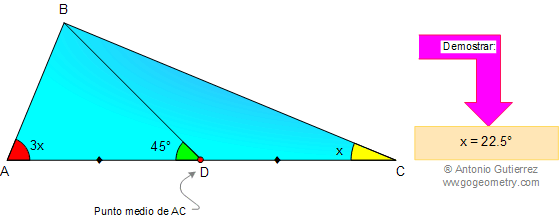 Problema 3 Triangulo, angulos, mediana