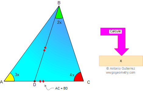 Problema 7: Triangulo, angulos