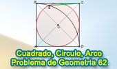 Cuadrado, Circunferencia, Arco Diagonal