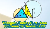 Triangulo, Inradio, Circunradio, Relacion de Areas