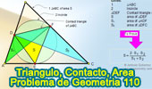 Triangulo de contacto, Area