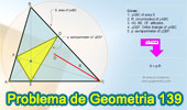 Problema de Geometría 139. Área del Triangulo, Circunradio, Perímetro del Triangulo Órtico.