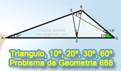 Problema Geometria 688, Triangulo, 60 grados