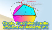 Problema de Geometría 916 (English ESL): Cuadrilátero Inscrito, Diámetro, Congruencia