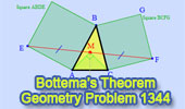 Problema de Geometría 1344 Bottema Theorem. Elearning.