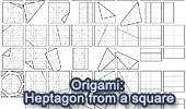 Heptagon origami from a square