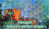  Hexagon, nature's perfect shape.