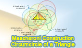  Mascheroni construction: Construct the circumcircle of triangle ABC with compass alone.