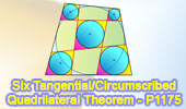 Six Tangential Quadrilaterals Theorem, problem 1175