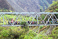 Carilluchayoc Bridge, Vilcanota River, Santa Teresa and Machu Picchu