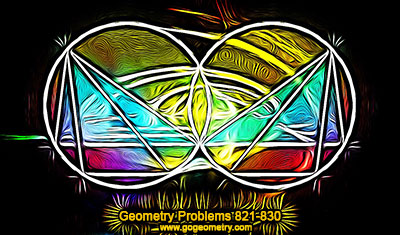 Geometry Problems 821-830 Triangle, Incircle, Semicircle, DIameter, Arbelos