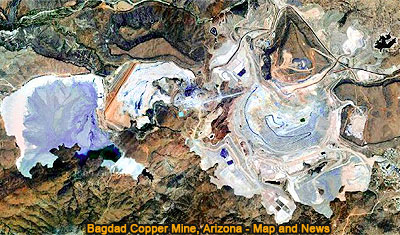 Bagdad Copper Mine, Yavapai County, Arizona, Map and News