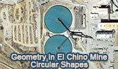 El Chino Mine, open pit copper mine geometry