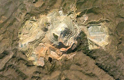 El Chino Copper Mine, Silver City, New Mexico, Open Pit Mining Art and News