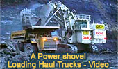 Mining, Power shovel, haul truck