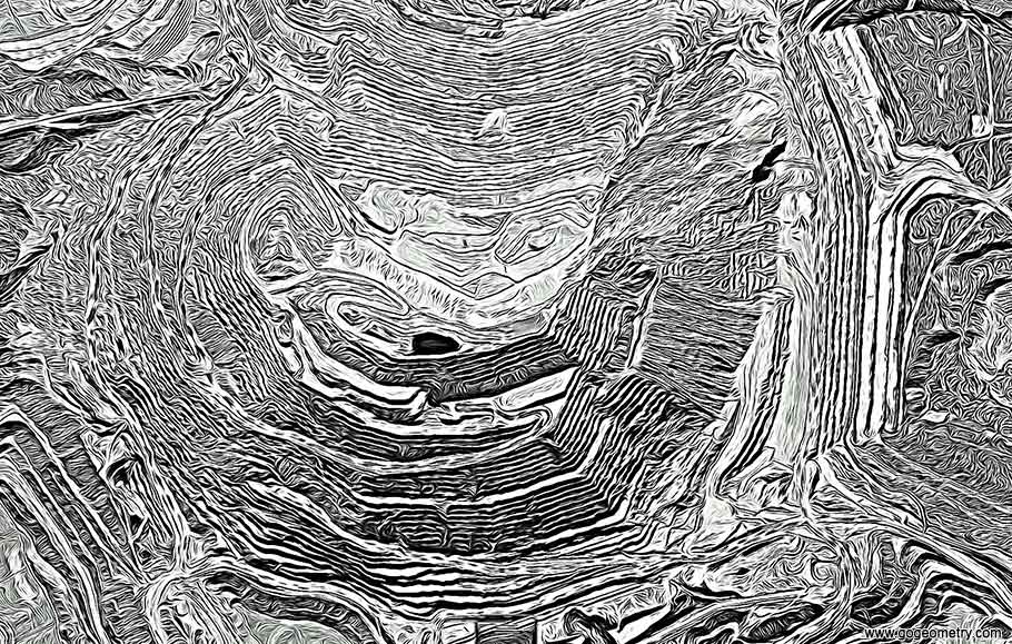 Bagdad Copper Mine, Open Pit Mining Art