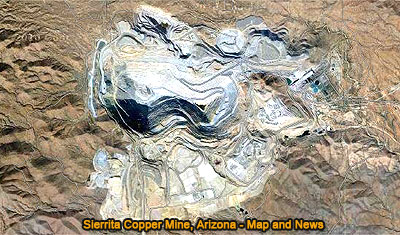 Sierrita Copper Mine, Pima County, Arizona, Map and News