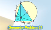 Acute triangle, orthocenter, diameter, tangents