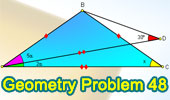 Problema de Geometría 48: Triangulo, Ángulos, Congruencia. 