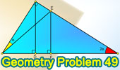 Problema de Geometría 49: Triangulo rectángulo, Ceviana, Perpendicular. 
