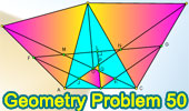 Problema de Geometría 50: Triangulo escaleno con triángulos equiláteros, Perpendiculares, Puntos medios y Congruencia. 