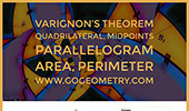Varignon Theorem Quadrilateral Area, Midpoint