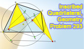  Problem 293: Inscribed Quadrilateral, Perpendicular, Rectangle, Isosceles Right triangle, Area, Similarity.