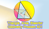 Area of a triangle, Circumcircle, Angle Bisector