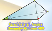 Problem 409: Quadrilateral, Diagonals, Perpendicular, Congruence.