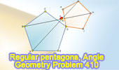 Regular pentagons, Angle