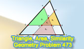 Problem 473. Triangle, Parallel, Side, Parallelogram, Area, Similarity
