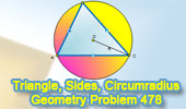 Problem 478: Triangle, Sides, Circumradius, Circumcenter, Circumcircle