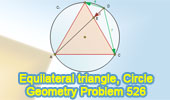  Problem 526: Equilateral Triangle, Chord, Measurement.