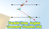  Problem 549: Parallel lines, Transversal, Angles.