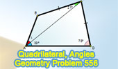  Problem 556. Quadrilateral, Diagonal, Angles, Auxiliary Lines.