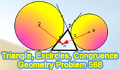  Problem 568: Triangle, Excircles, Tangency Point, Congruence.