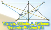 Triangle, Altitude, Collinearity