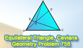 Equilateral Triangle,Trisection, Cevian, Perpendicular