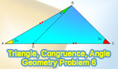 Triangle, congruence, angles