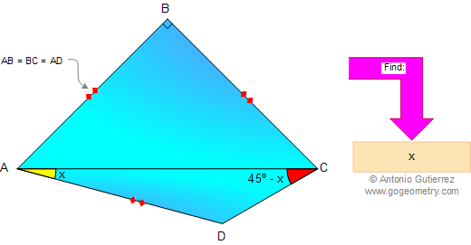 Geometry Problem, Triangle, Angles