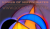 Geometric art of Lunes of Hippocrates