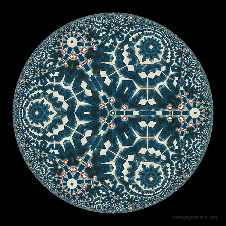 Hyperbolic Kaleidoscope of proble 1074