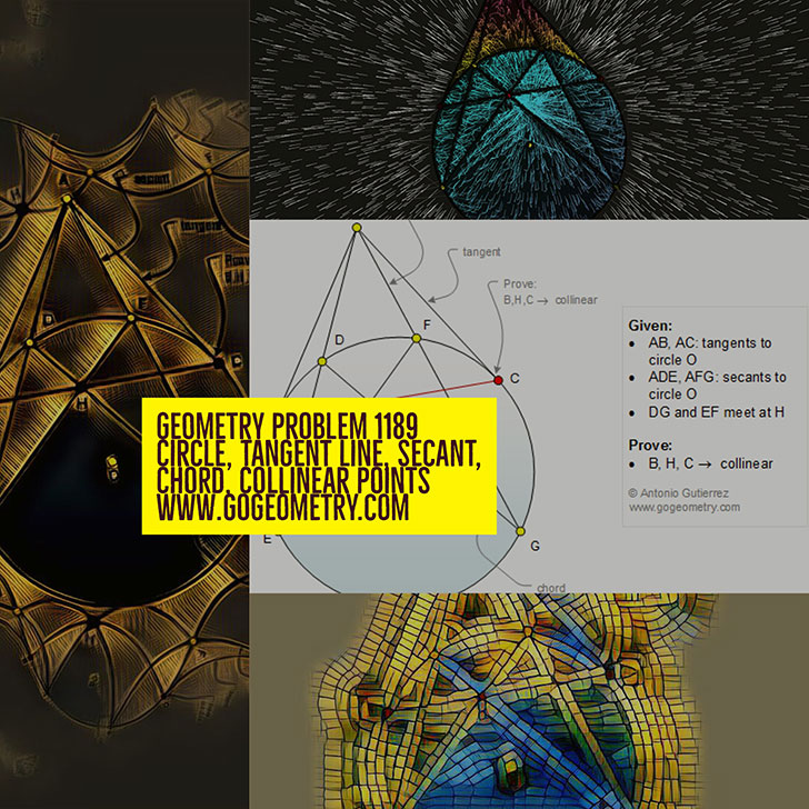 Geometry Art of Problem 1189, Circle, Tangent, Secant