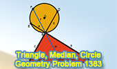 Problema de Geometría 1383 Circle, Triangle