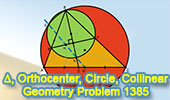 Problema de Geometría 1385 Circle, Triangle